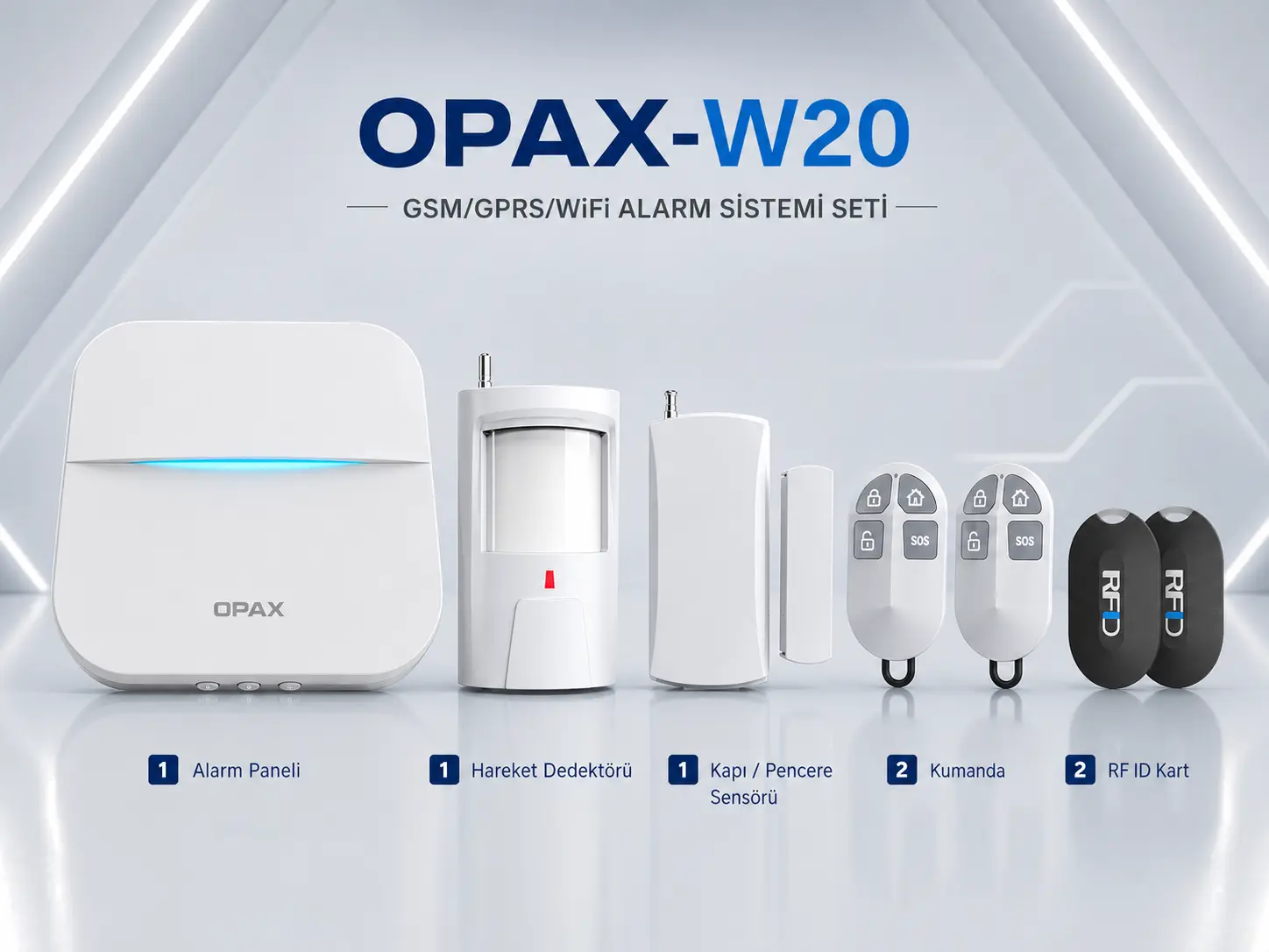 OPAX-W20-S ürün içeriği infografik görsel alanı