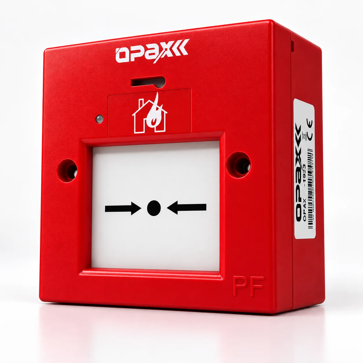 OPAX FCP-1923 Resetlenebilir Yangın İhbar Butonu OPAX FCP-1923 reset anahtarı ile yeniden kurulabilir yangın ihbar butonu test ve reset işlemi