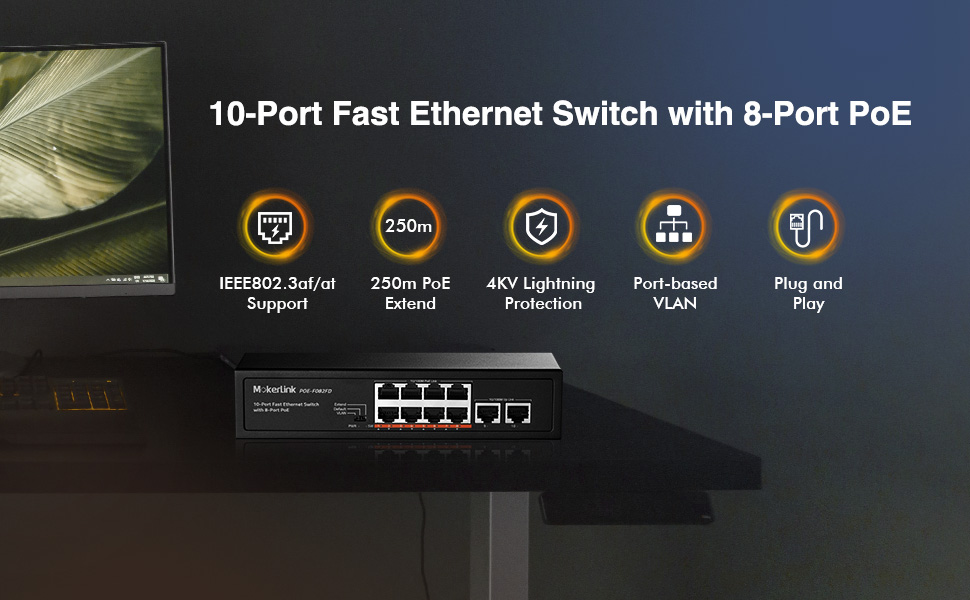 OPAX-0890W PoE Switch