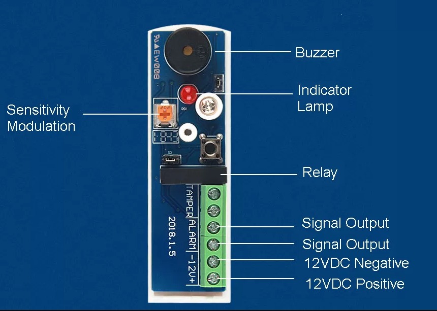 ARD-7112 Darbe Sensörü Boyutları