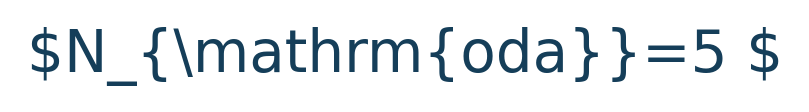 Matematik formülü: N\_{\mathrm{oda}}=5 \