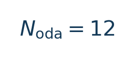 Matematiksel hesap: N\_{\mathrm{oda}}=12 \
