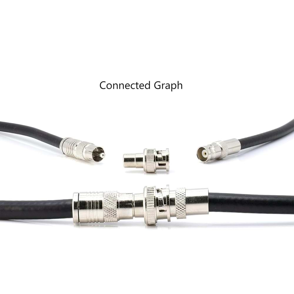 BNC ERKEK / RCA DİŞİ KONNEKTÖR