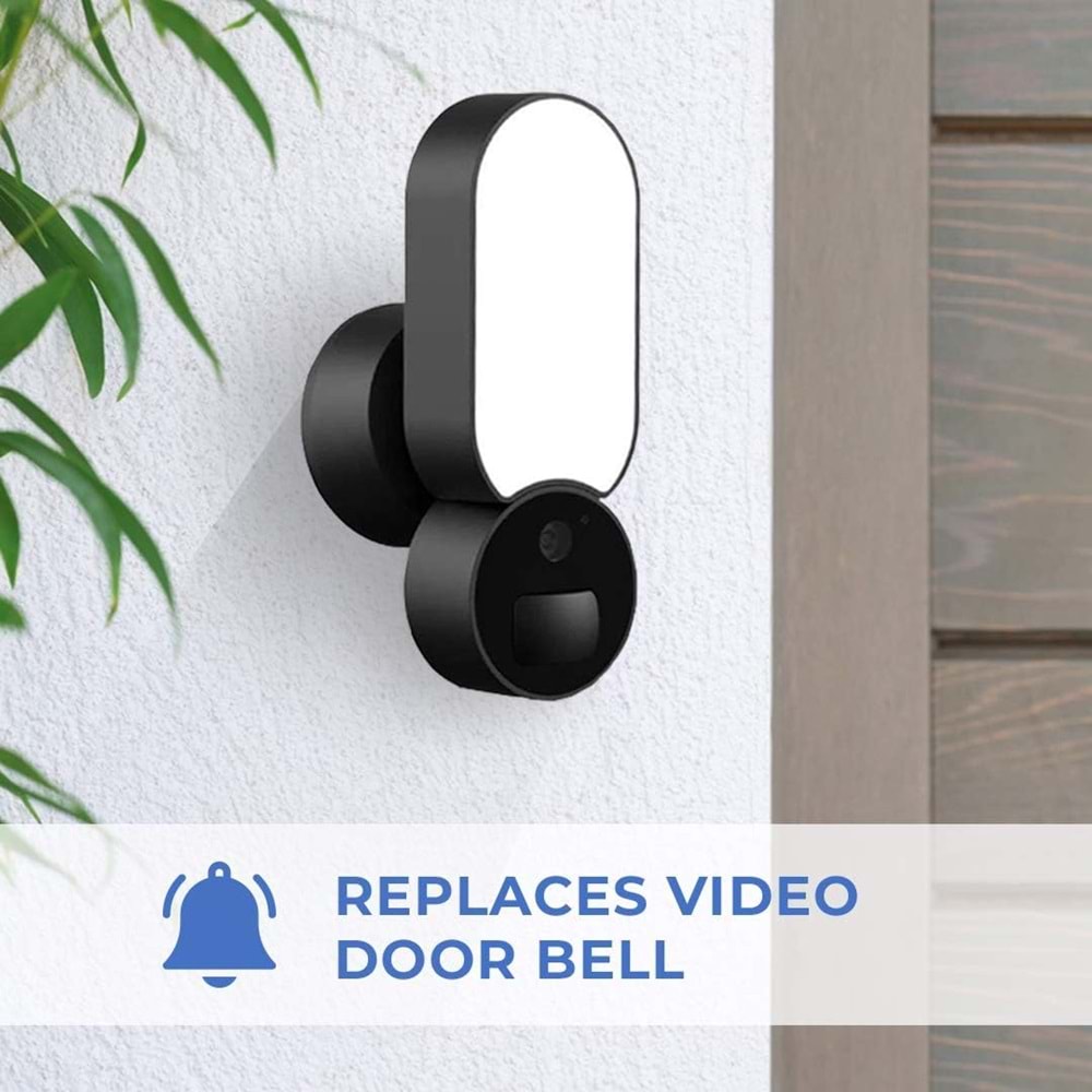 OPAX-60120 PROJEKTÖRLÜ WiFi KAMERA / ALARM / KARŞILIKLI KONUŞMA / HAREKET SENSÖRÜ / SD KART DESTEĞİ