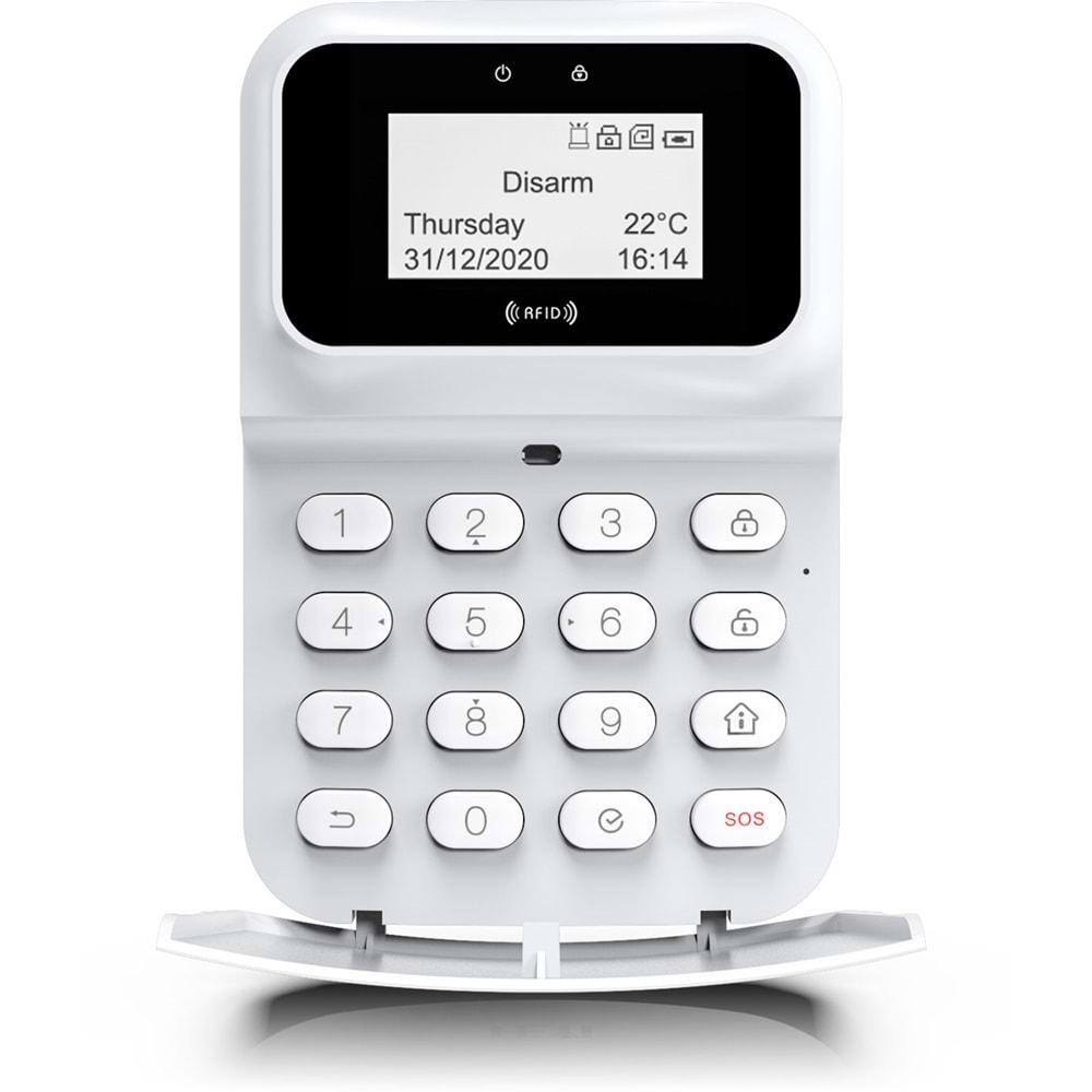 SZR-77 KABLOSUZ KEYPAD /TUŞ TAKIMI LİTYUM PİLLİ ( OPAX MARKALI ALARM PANELLERİNİ DESTEKLER)