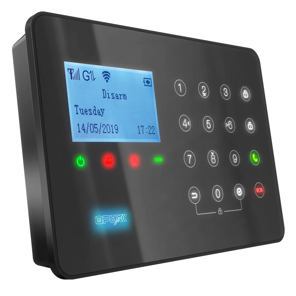 ARD-575 Siyah GPRS/GSM/WiFi Dokunmatik Kablolu Kablosuz Ev ve İşyeri Alarm Paneli