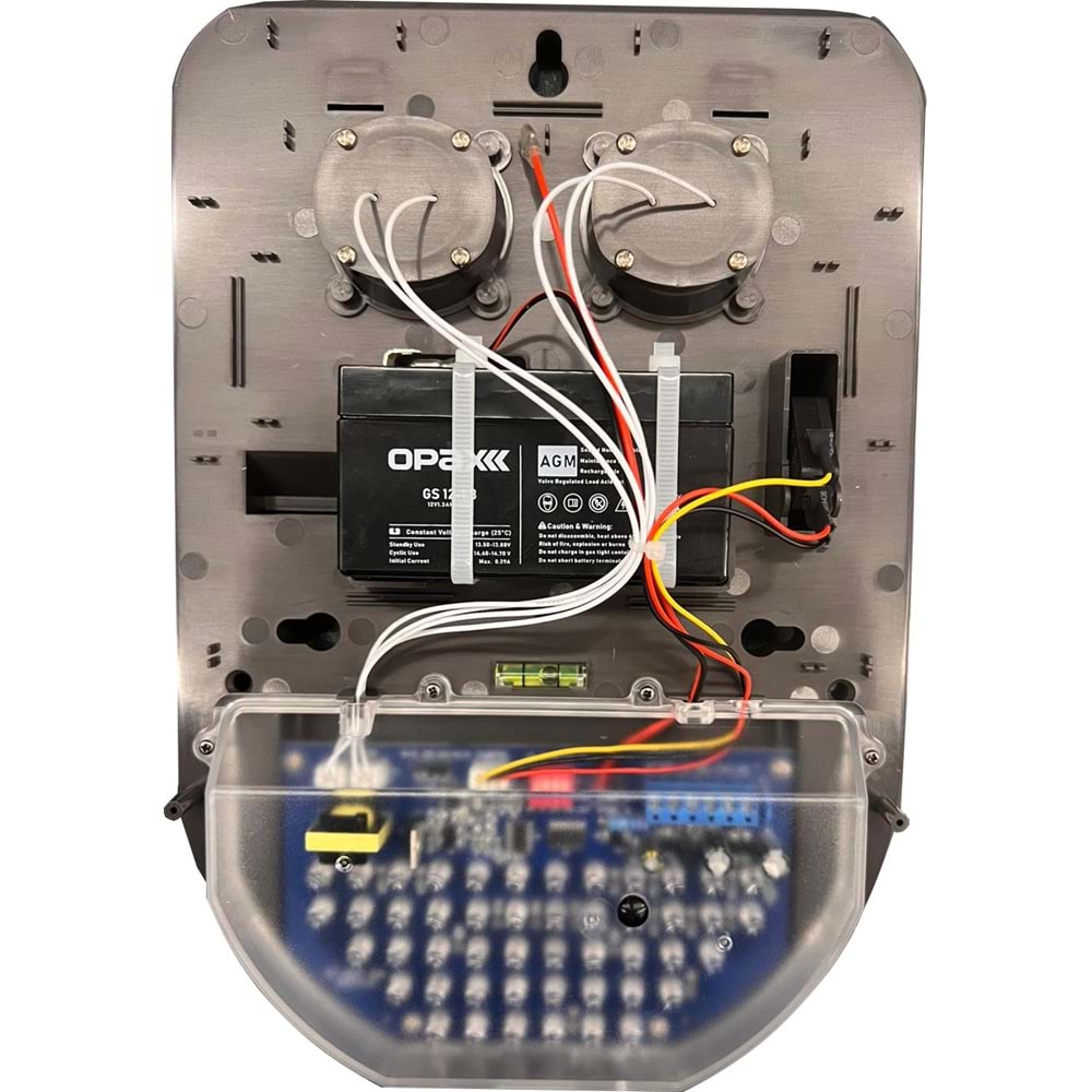 BGR-10 KABLOLU 48 LED KIRMIZI / MAVİ / KIRMIZI+MAVİ IŞIKLI HARİCİ ALARM SİRENİ V2023