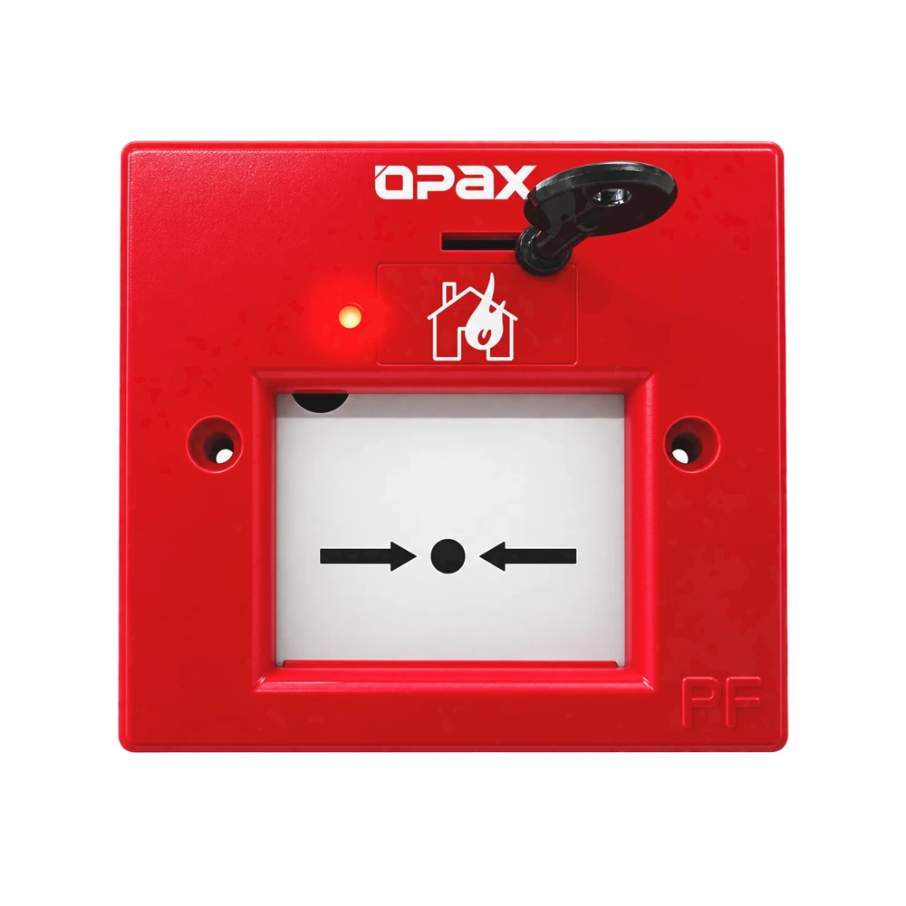 OPAX-MCP Kablolu & Kablosuz Resetlenebilir Yangın İhbar Butonu | 868 MHz Manual Call Point