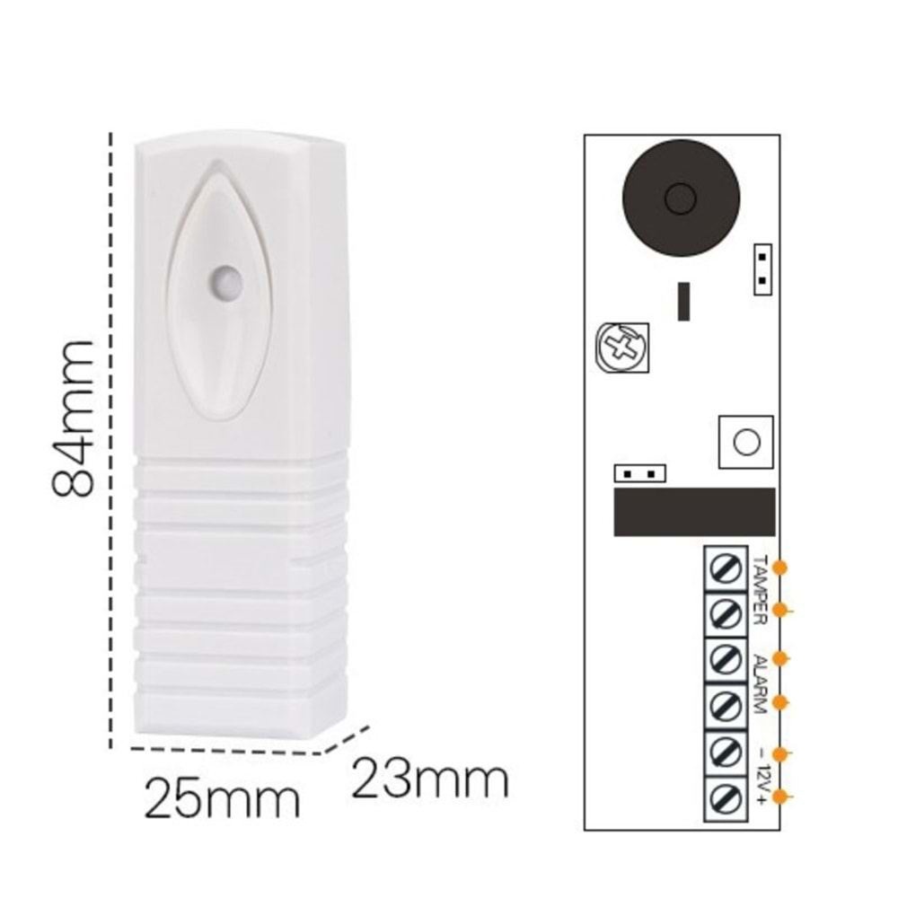 ARD-7112 KABLOLU TİTREŞİM VIBRATION DARBE DEDEKTÖRÜ / DARBE SENSÖRÜ