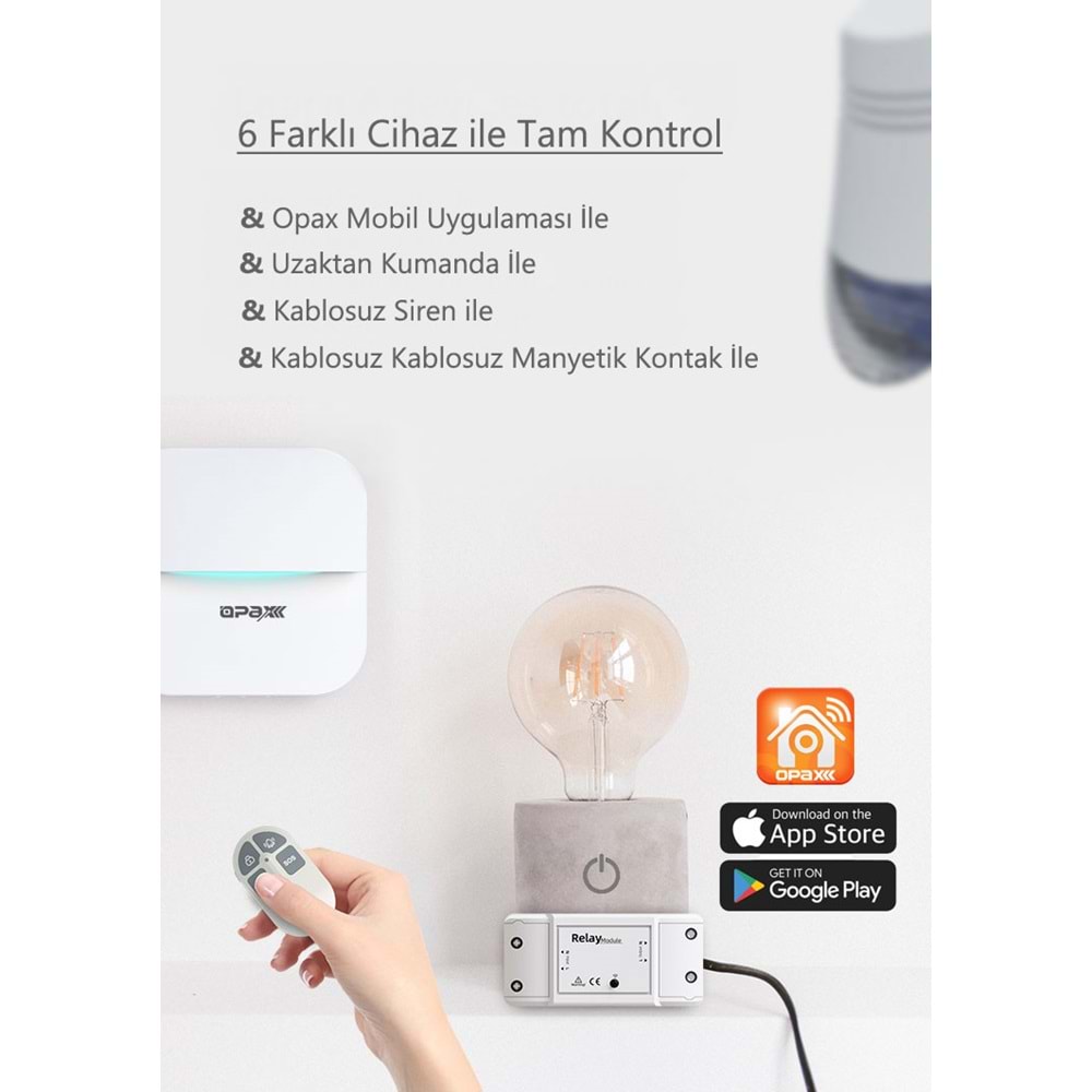 OPAX RELAY-35A Akıllı Röle Modülü / Akıllı Switch / Relay Module 220V-1800W