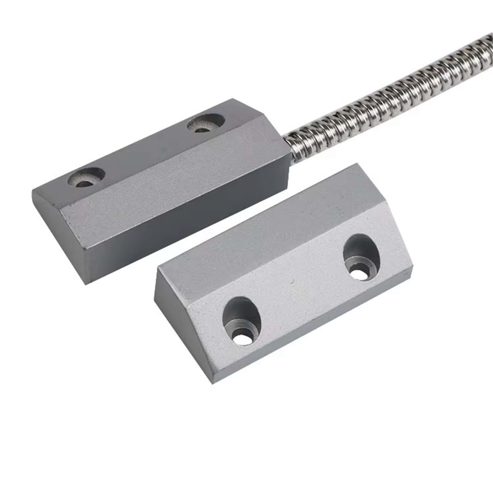 OPAX MC-136 Metal Kablolu Manyetik Kontak | Kapı Sensörü, Pencere Sensörü ve Kepenk Sensörü