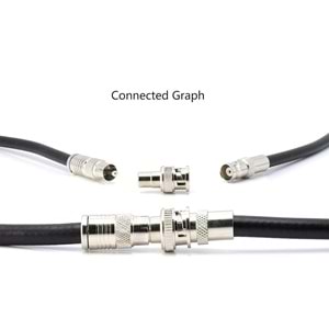 BNC ERKEK / RCA DİŞİ KONNEKTÖR