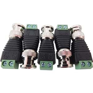 BNC ERKEK KONNEKTÖR / UTP POWER PLUG SOKETSİZ (CAT5/CAT6)