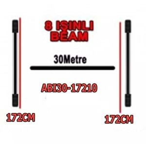 ABI30-17210 10 IŞINLI 172CM PENCERE BARİYERİ 30 METRELİK INFRARED BARİYER