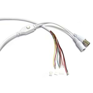 80 CM OSD BUTONLU 11 PİNLİ AHD/ TVI/CVI/ CVBS KAMERA KABLOSU UTC FEMALE BNC + FEMALE DC