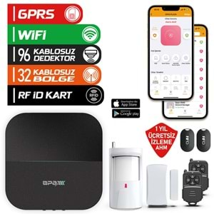 OPAX-W20 GPRS I GSM I WIFI KABLOSUZ NETWORK ALARM SİSTEMİ (1 YIL AHM ÜCRETSİZ)