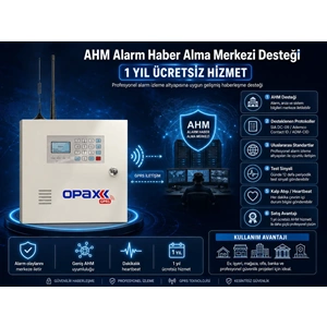 OPAX-2646 BGR-10 Kablolu Sirenli Akülü GPRS/GSM Ev ve İşyeri Alarm Seti