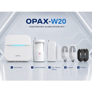 OPAX-W20-S GPRS/GSM/WiFi Kablosuz Alarm Sistemi
