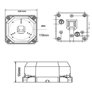 CAMBOX LOTUS JB 411 JUNCTION BOX WHITE