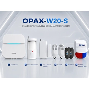 ARD-575+ BGR-09 GPRS/GSM/WİFİ KABLOSUZ ALARM PANELİ ve BGR-09 KABLOSUZ SİRENLİ (1 Yıl AHM Ücretsiz)