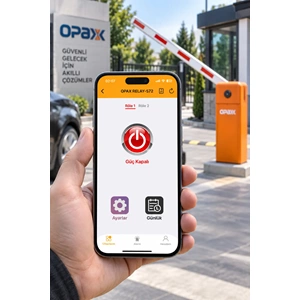 OPAX RELAY-572 Mobil Uygulamalı Telefonla Kapı ve Bariyer Açma Modülü