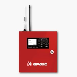 OPAX-WF868-4G-LAN Adresli Kablosuz Yangın Alarm Kontrol Paneli (868mhz) EN-54 Sertifikalı