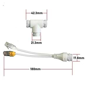 POE T ÇOKLAYICI 1 IN POE 2 POE OUT -POE EXTENDER INDOOR -POE T TİPİ JJ45 3 YOLLU