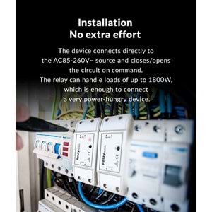 OPAX RELAY-35A Akıllı Röle Modülü / Akıllı Switch / Relay Module 220V-1800W