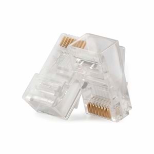 100 ADET RJ45 NETWORK KONNEKTÖR CAT6 UTP