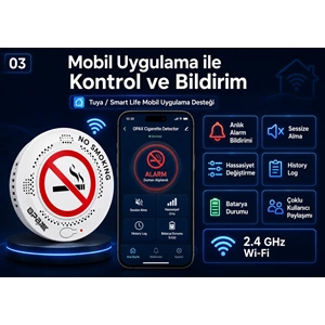 OPAX-V200 PRO Wi-Fi Sigara ve Vape Dedektörü