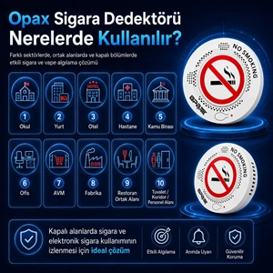 OPAX-V200 PRO Wi-Fi Sigara ve Vape Dedektörü