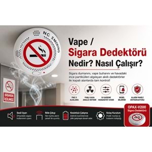 OPAX-V200 Sigara Dedektörü
