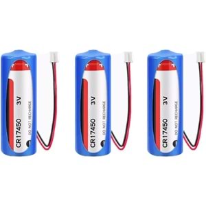 CR17450L 3V 2400mAh Primer Lityum Pil HY-SSA01 Dedektör Pili