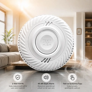 OPAX WiFi + RF Interlink Akıllı Duman Dedektörü | Tuya Uyumlu Kablosuz Yangın Alarm Dedektörü