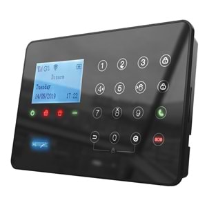 ARD-575 Siyah GPRS/GSM/WiFi 4G Dokunmatik Kablolu Kablosuz Ev ve İşyeri Alarm Paneli