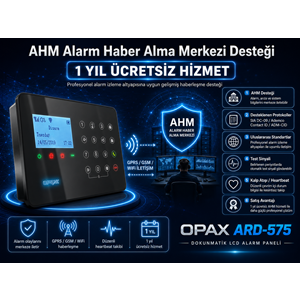 ARD-575 Siyah GPRS/GSM/WiFi 4G Dokunmatik Kablolu Kablosuz Ev ve İşyeri Alarm Paneli
