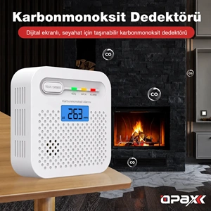 OPAX Y100A-AA-W WiFi Karbonmonoksit Dedektörü ve CO Alarmı
