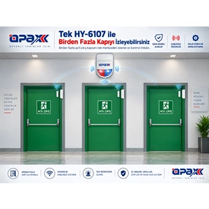 OPAX HY-6107-MC31 Kablolu Acil Çıkış Kapısı Alarm Sistemi Seti