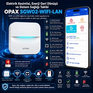 OPAX SGW02-WIFI-LAN WiFi LAN Kablosuz Alarm Sistemi