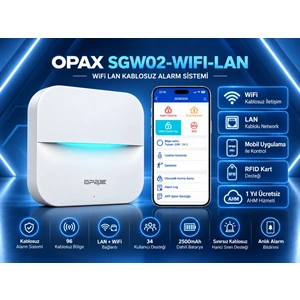 OPAX SGW02-WIFI-LAN WiFi LAN Kablosuz Alarm Sistemi