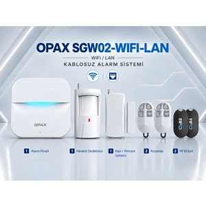 OPAX SGW02-WIFI-LAN WiFi LAN Kablosuz Alarm Sistemi