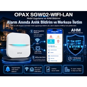 OPAX SGW02-WIFI-LAN WiFi LAN Kablosuz Alarm Sistemi