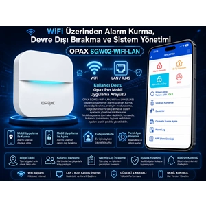 OPAX SGW02-WIFI-LAN WiFi LAN Kablosuz Alarm Sistemi