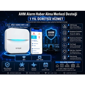 OPAX SGW02-WIFI-LAN WiFi LAN Kablosuz Alarm Sistemi