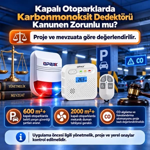 OPAX BGR-13CO WiFi Kablosuz Karbonmonoksit Alarm Sistemi