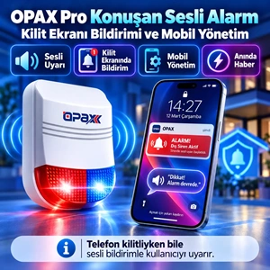 OPAX BGR-13CO WiFi Kablosuz Karbonmonoksit Alarm Sistemi