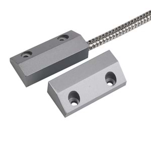 OPAX MC-136 Metal Kablolu Manyetik Kontak | Kapı Sensörü, Pencere Sensörü ve Kepenk Sensörü