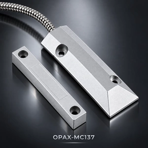 OPAX MC-137 Kablolu Metal Manyetik Kontak | Kepenk, Kapı, Pencere ve Garaj Kapısı Sensörü