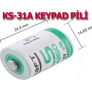 LS14250 3.6V Lityum Pil (KS-31A Keypad Uyumlu)