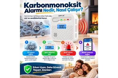 Karbonmonoksit Alarmı Nedir, Nasıl Çalışır?